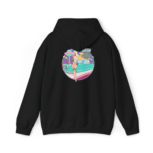 Black Pinup Pixie Hoodie
