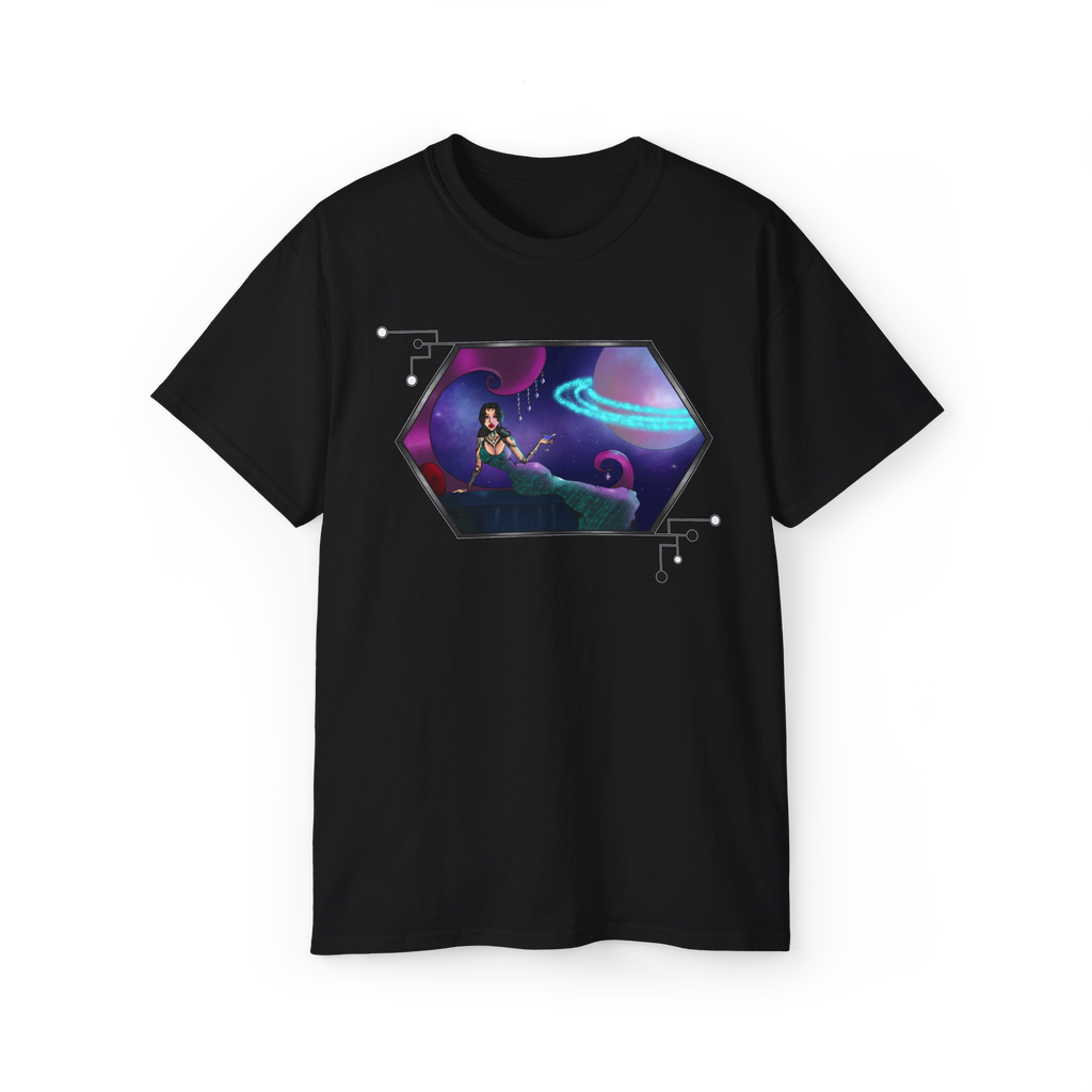 Black Unisex Cosmic Siren Tee