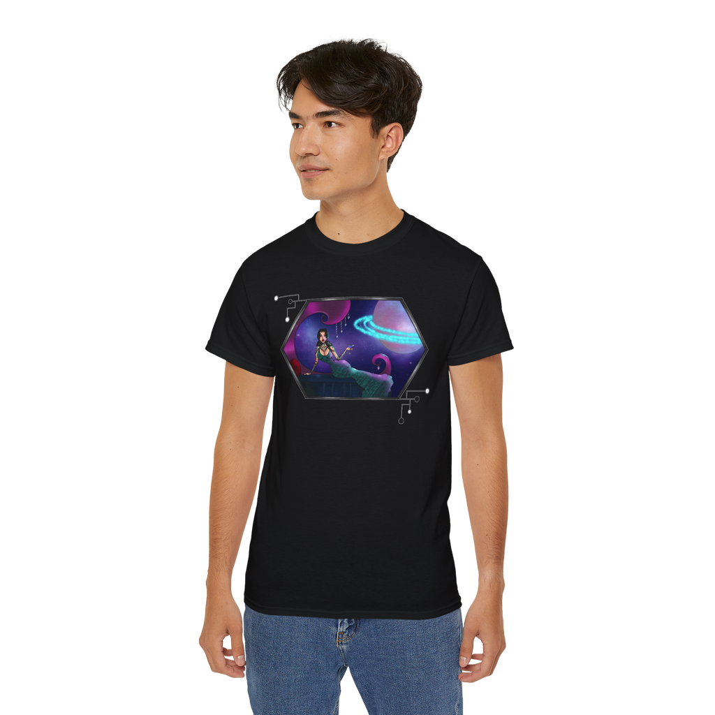 Black Unisex Cosmic Siren Tee