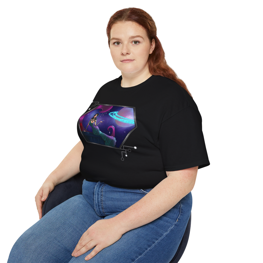 Black Unisex Cosmic Siren Tee