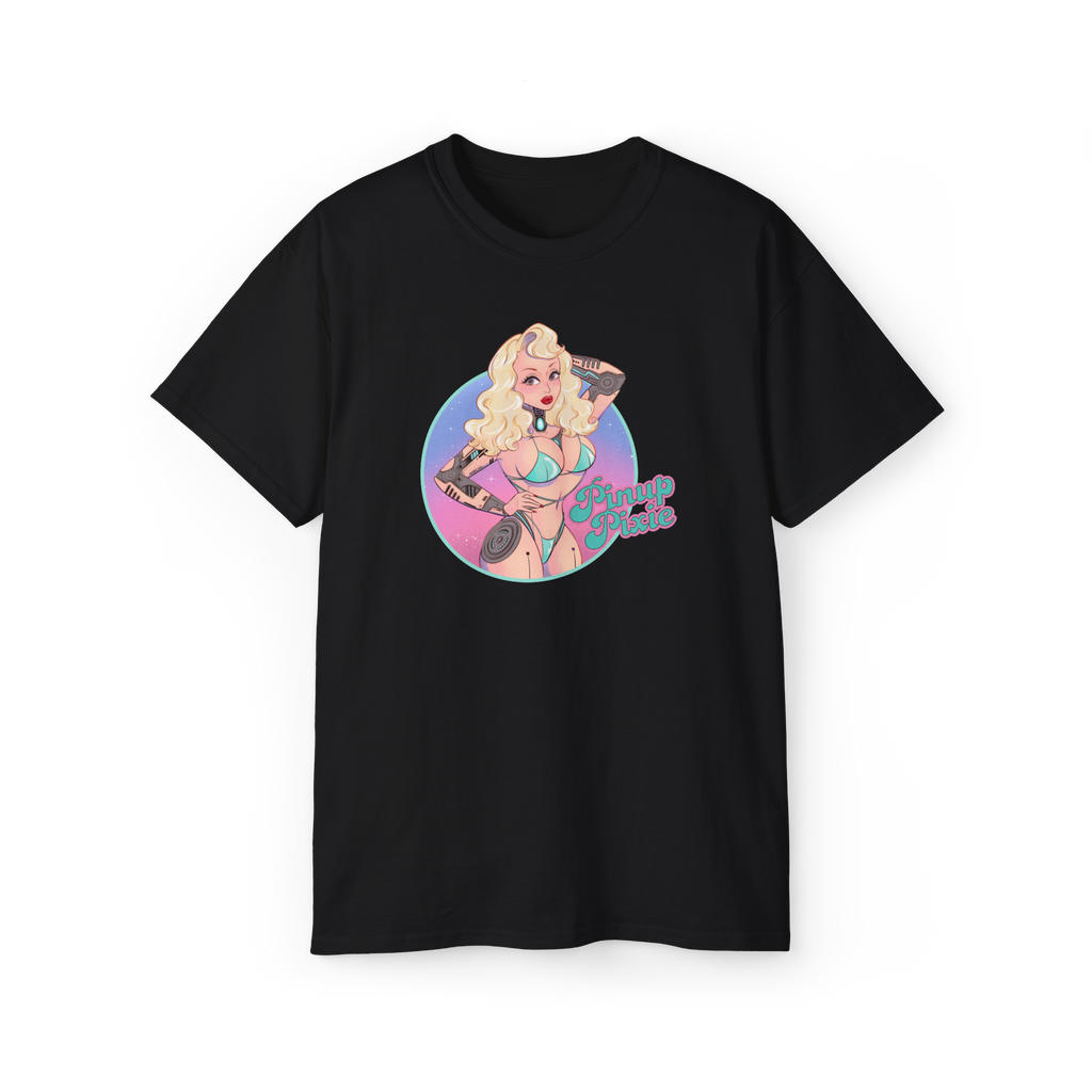 Black Unisex Bikini Droid Tee