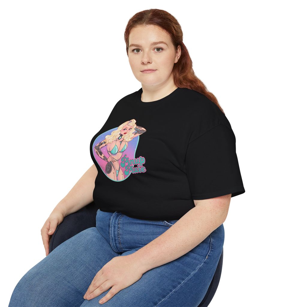 Black Unisex Bikini Droid Tee