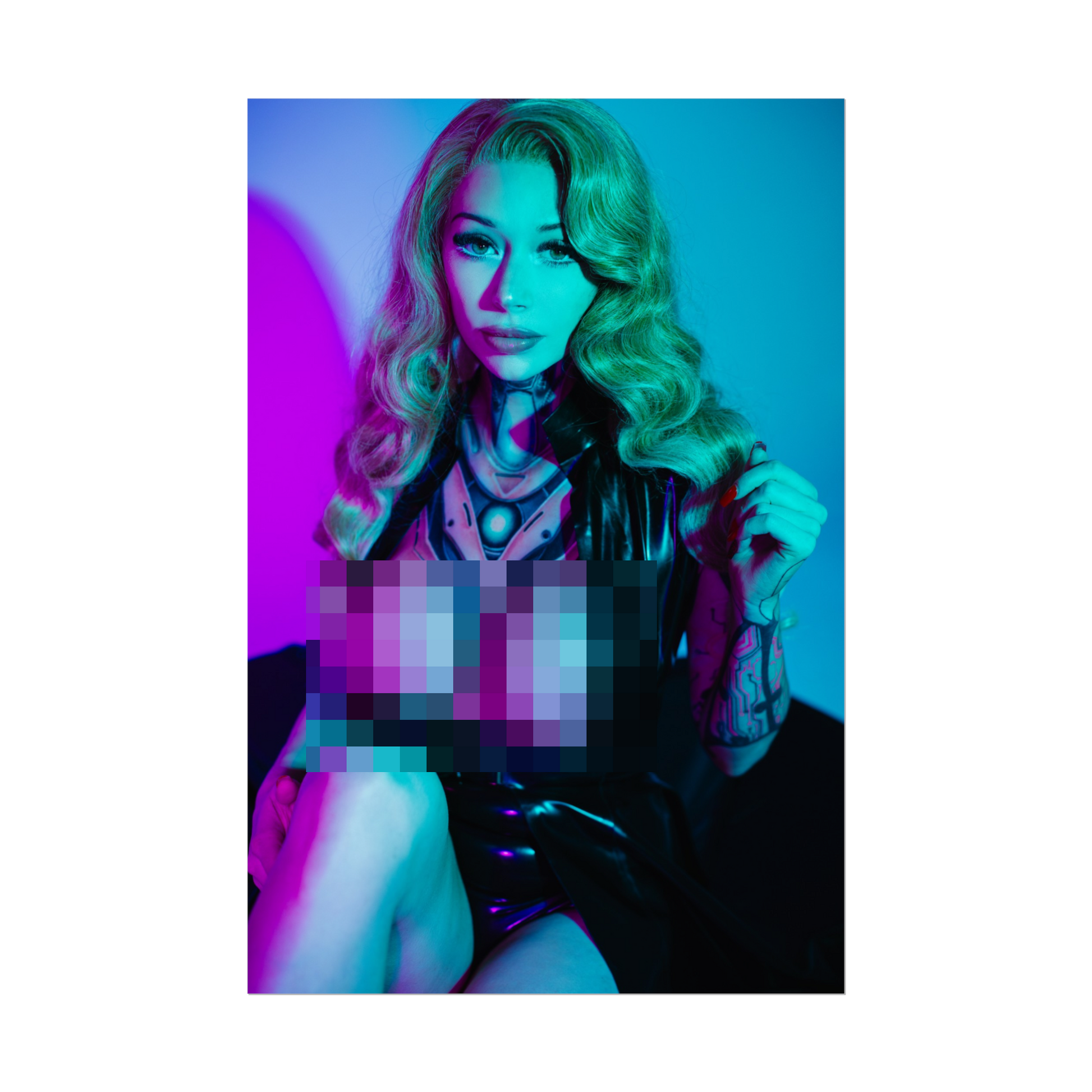 Neon Lights Spicy Poster